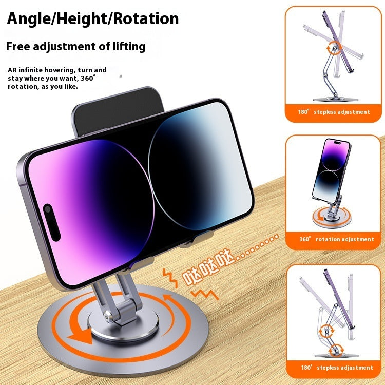 Aluminum Rotating Telescopic Phone Stand Portable Desktop Holder