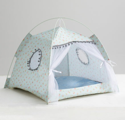 Cat Tent Enclosed Pet Bed Cozy House for Cats