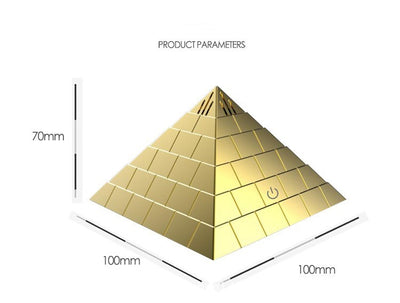 USB Car Air Purifier Pyramid Design Quiet Freshener