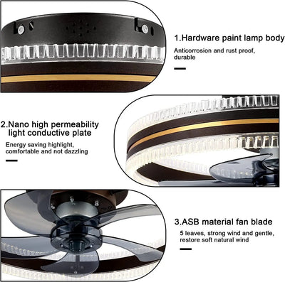 Ceiling Fan Home Integrated Invisible Ceiling Fan Light S M A Group