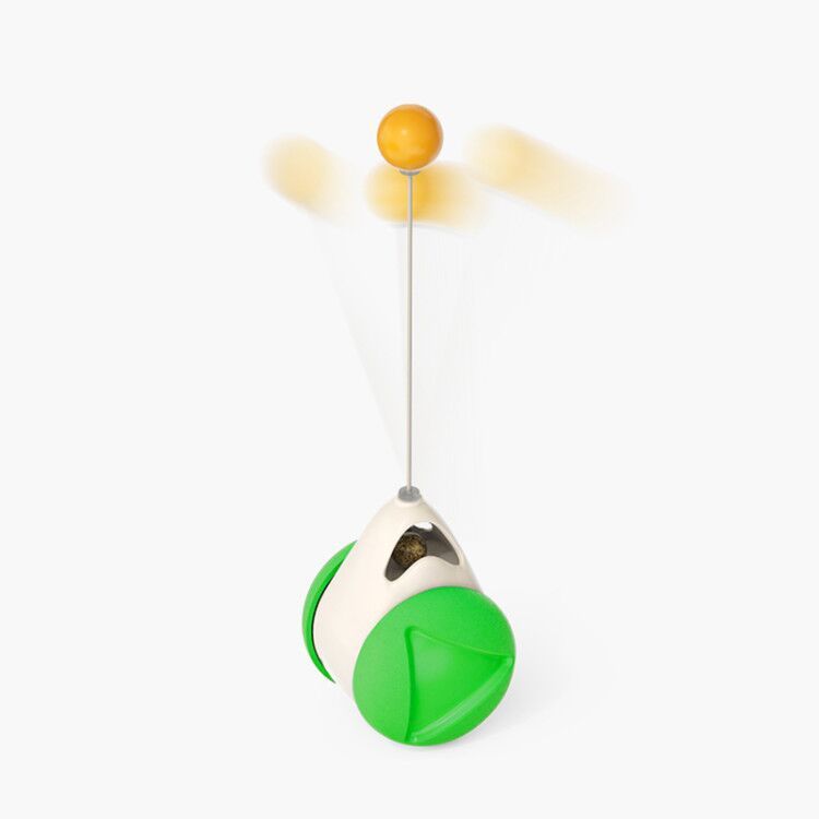 Glowing Cat Turntable Windmill Toy Interactive Pet Toy