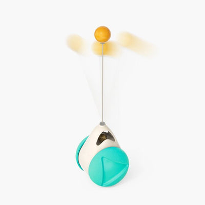 Glowing Cat Turntable Windmill Toy Interactive Pet Toy
