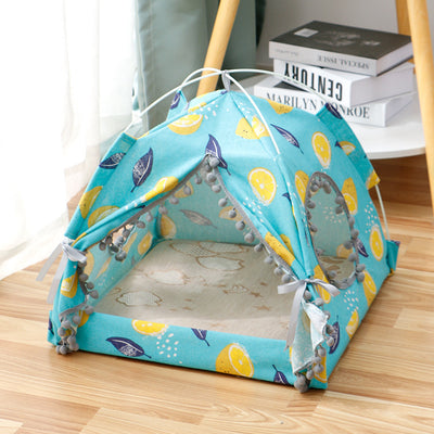 Cat Tent Enclosed Pet Bed Cozy House for Cats