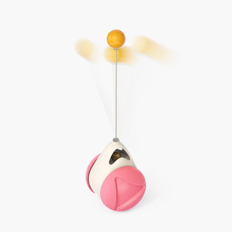 Glowing Cat Turntable Windmill Toy Interactive Pet Toy
