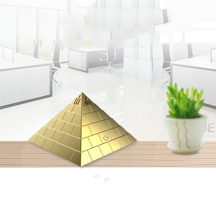 USB Car Air Purifier Pyramid Design Quiet Freshener