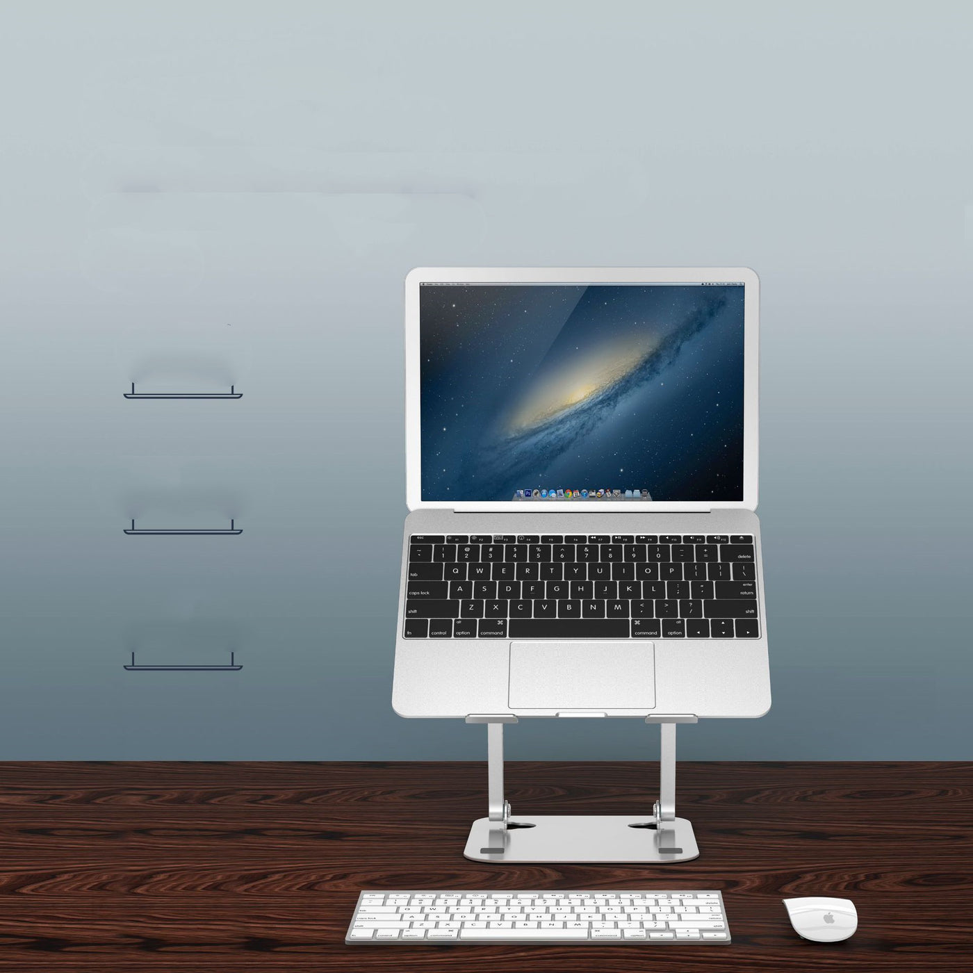 Aluminum Laptop Stand Foldable Desktop Base with Cooling Support