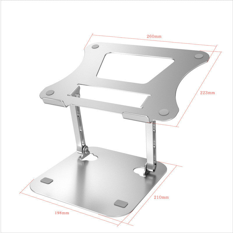 Aluminum Laptop Stand Foldable Desktop Base with Cooling Support