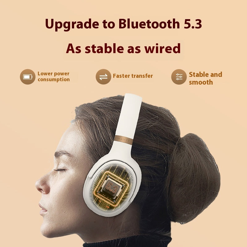 Wireless Bluetooth Headphones Over-Ear Head-Mounted