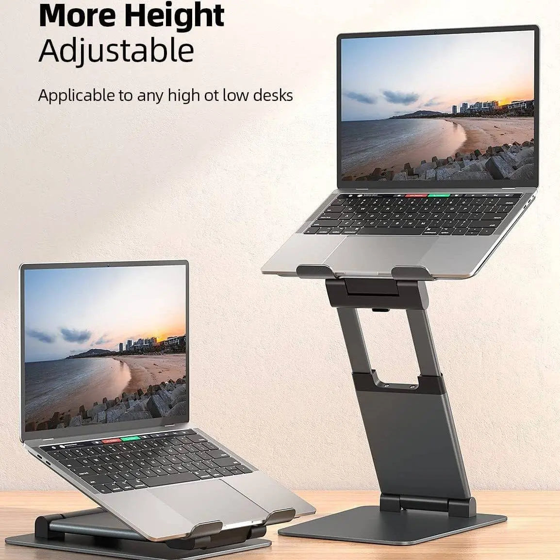Notebook Bracket Laptop Bracket Aluminum Alloy Desktop Adjustable Base 360-degree Rotation - S M A Group # #
