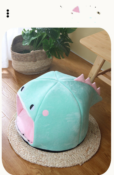 Cave Cat Bed Tent for Cats and Small Dogs Pet Lounger Mat