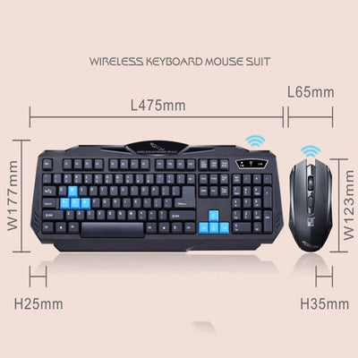 Wireless Keyboard and Mouse Combo Ergonomic Colorful Design