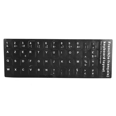 French Keyboard Sticker Replacement Keyboard Sticker for Desktop PC Laptop Accessory - S M A Group # #
