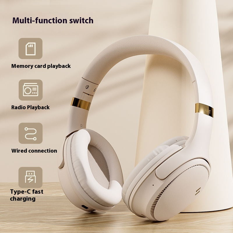 Wireless Bluetooth Headphones Over-Ear Head-Mounted