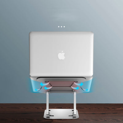 Aluminum Laptop Stand Foldable Desktop Base with Cooling Support