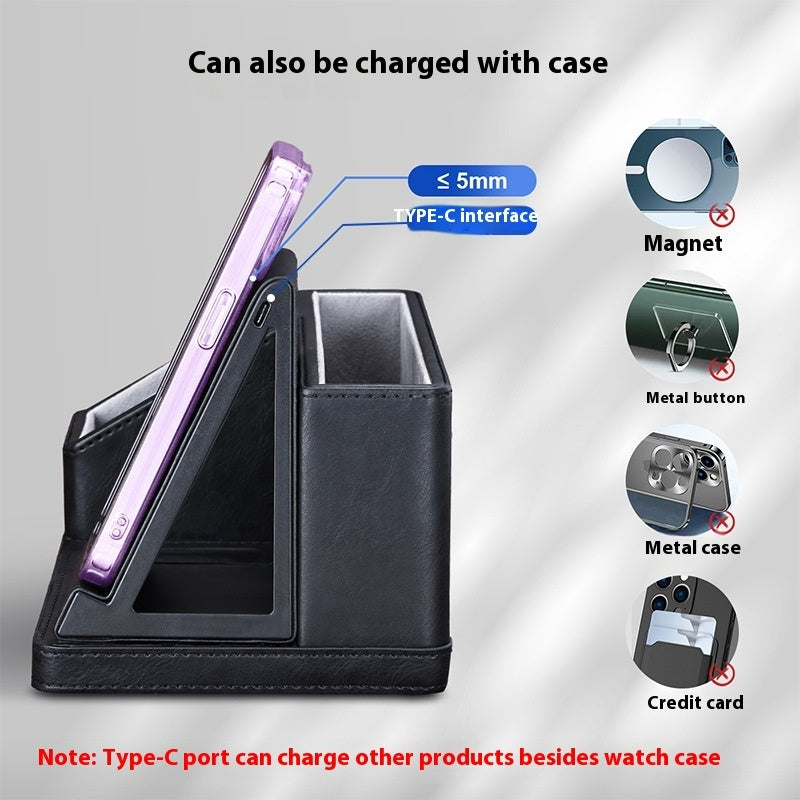 3-in-1 Wireless Charging Station for Phone Watch and Earbuds
