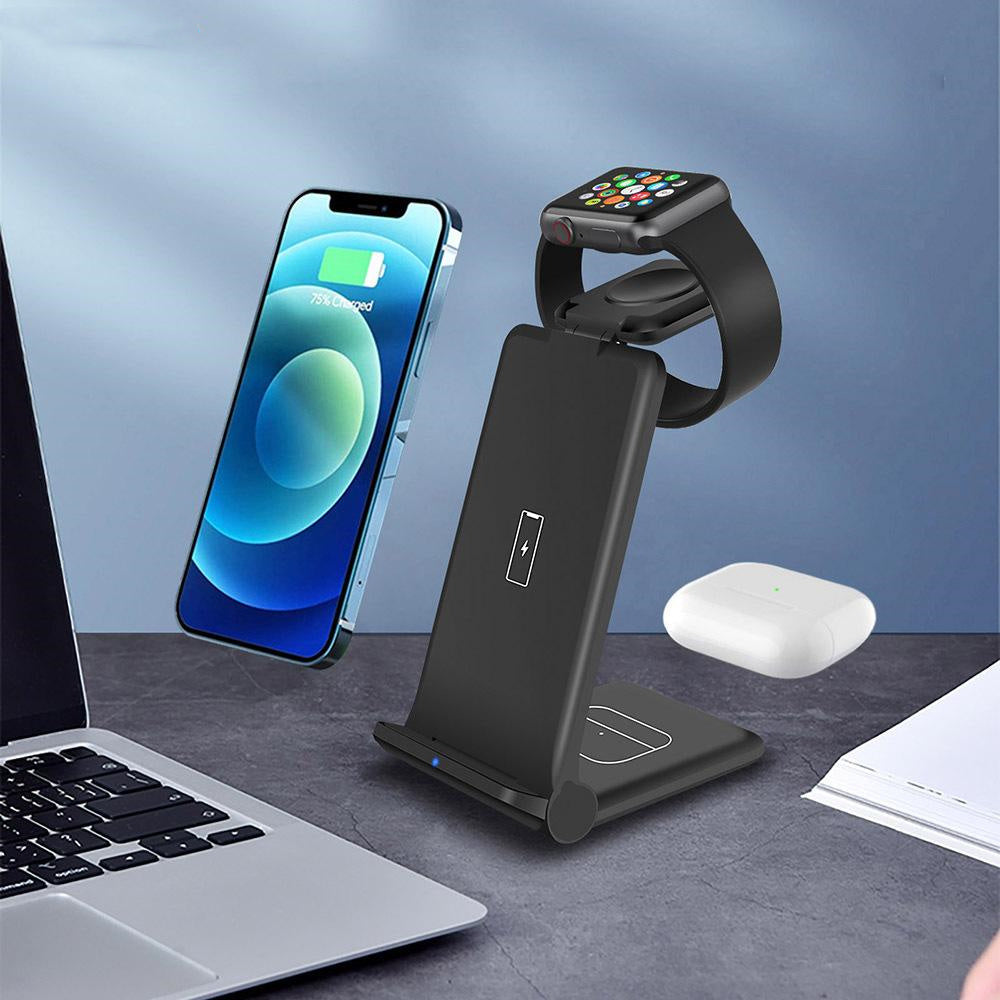 3-in-1 Wireless Charging Station Fast Charger for Devices