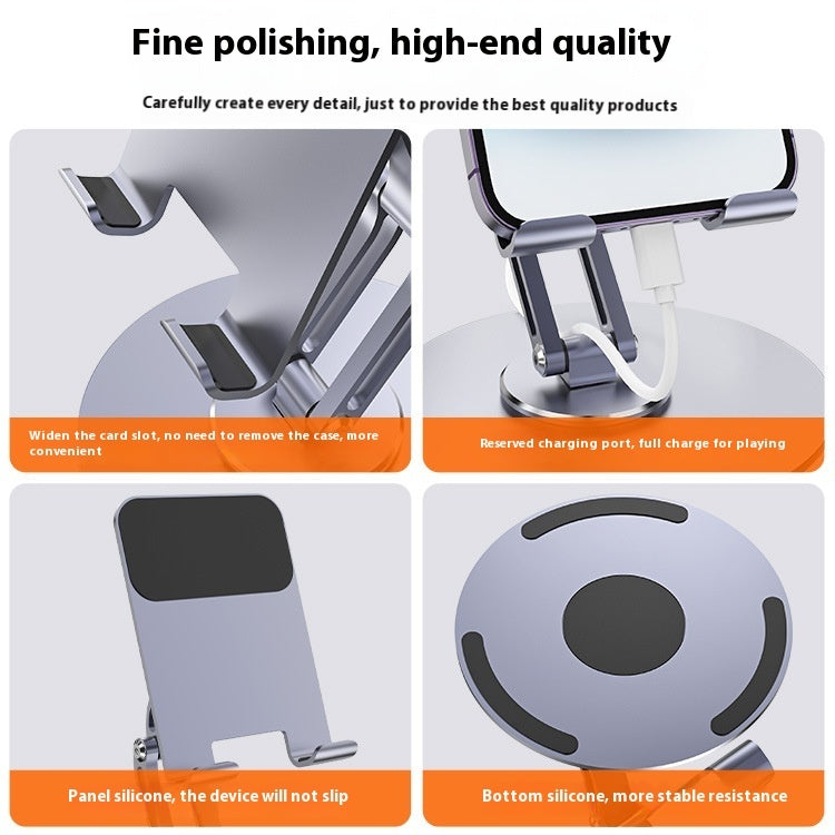 Aluminum Rotating Telescopic Phone Stand Portable Desktop Holder