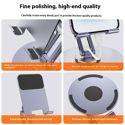 Aluminum Rotating Telescopic Phone Stand Portable Desktop Holder