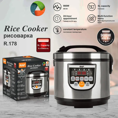 5L Multifunctional Large Capacity English Smart Rice Cooker S M A Group