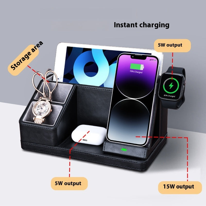 3-in-1 Wireless Charging Station for Phone Watch and Earbuds