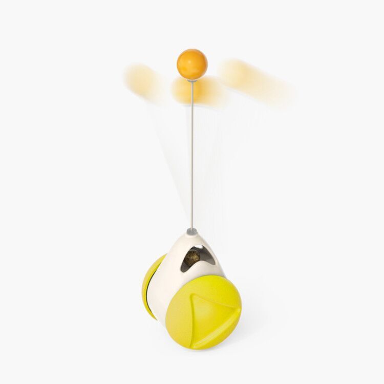 Glowing Cat Turntable Windmill Toy Interactive Pet Toy