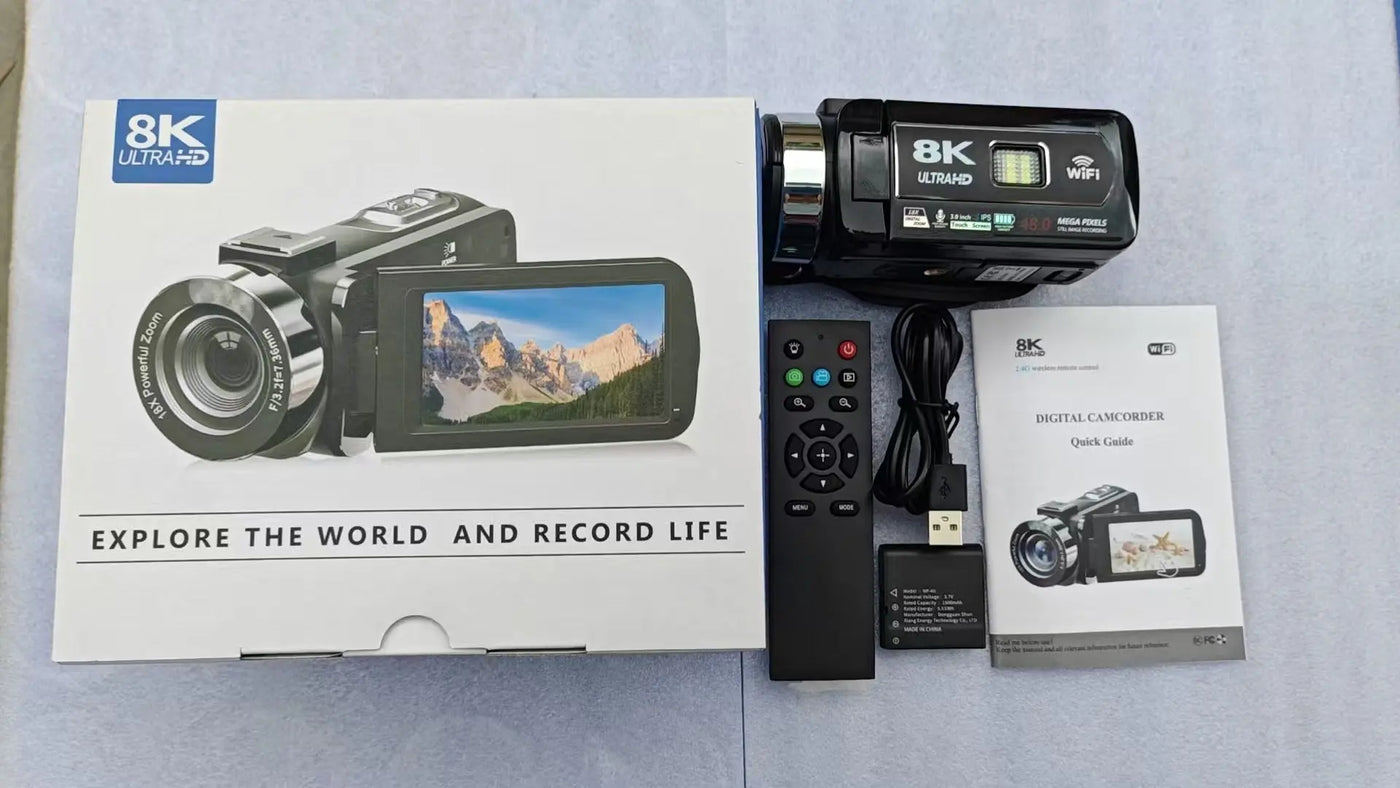 8KWIFI HD Digital Camera Touch Screen Handheld Automatic S M A Group