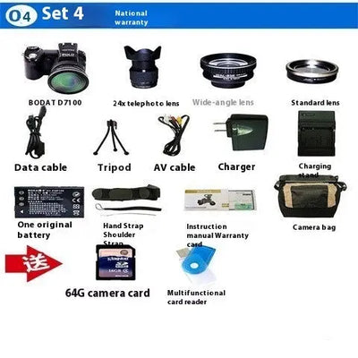 Telephoto Digital Camera D7100 Automatic Focus FHD HD Camera 33 Million S M A Group