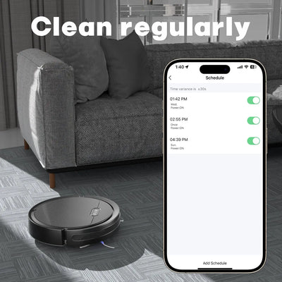 Robot Vacuum And Mop, 3 In 1 Combo Cleaner For Home With Pet Hair And Hard Floor, 5000Pa Suction, 120 Mins Run Time,Self-Charging,Super Thin Body S M A Group