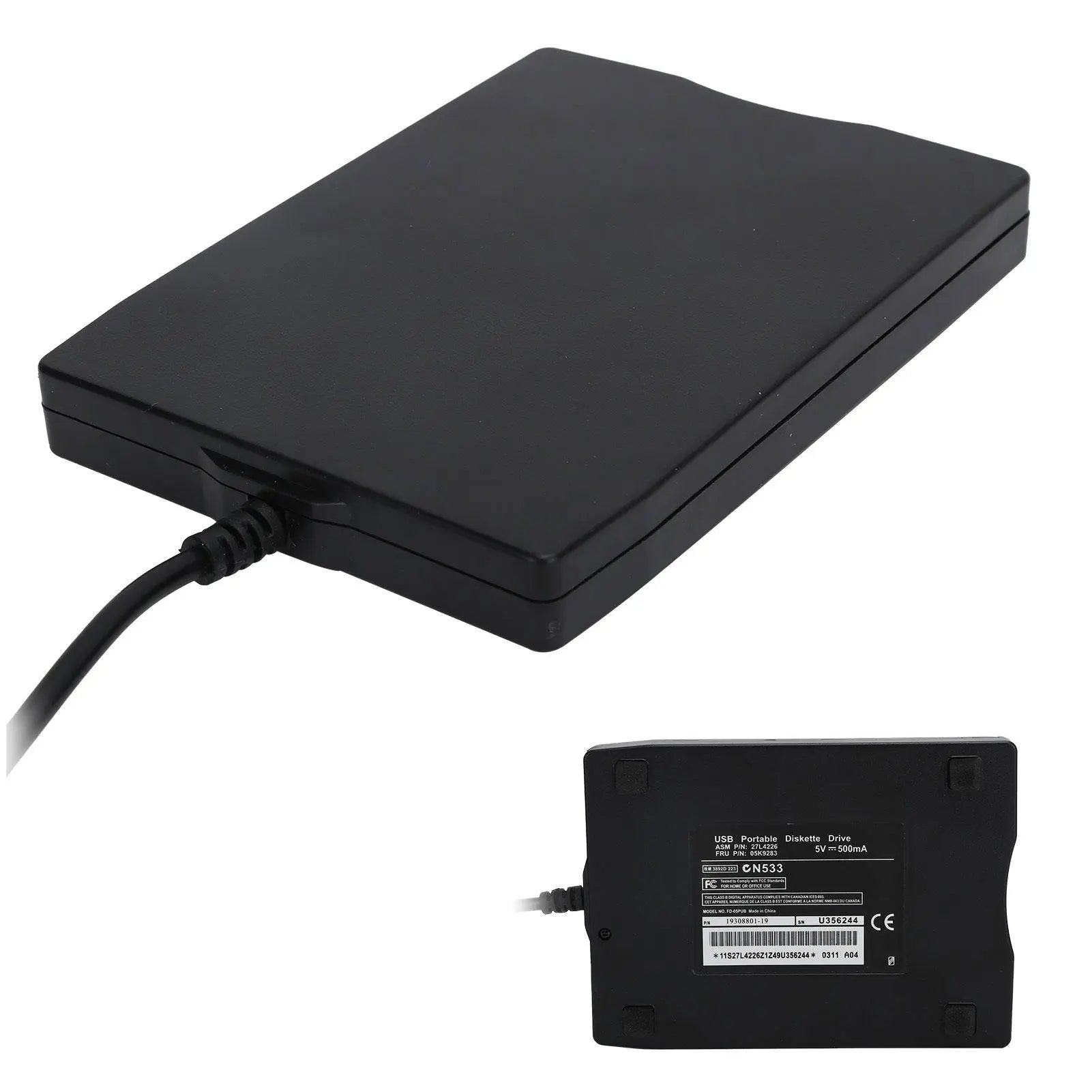 USB Floppy Disk Drive External Portable 1.44MB FDD Universal for Laptops Desktops 3.5in - S M A Group # #