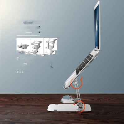Aluminum Laptop Stand Foldable Desktop Base with Cooling Support