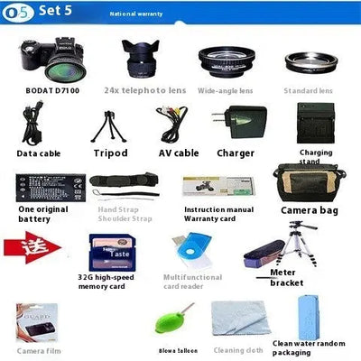 Telephoto Digital Camera D7100 Automatic Focus FHD HD Camera 33 Million S M A Group