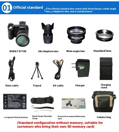 Telephoto Digital Camera D7100 Automatic Focus FHD HD Camera 33 Million S M A Group